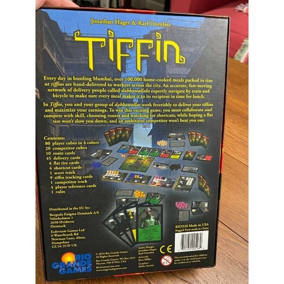 Tiffin Board Game by Rio Grande Games 2-4 Players Ages 14+ - Picture 5 of 6